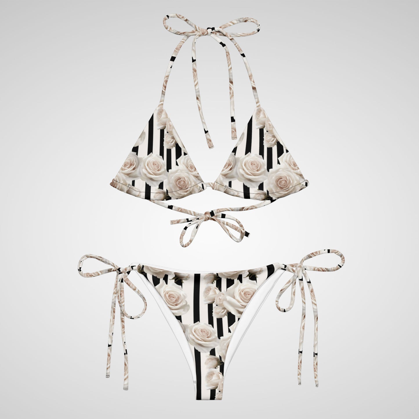 Noir Bloom - String Bikini