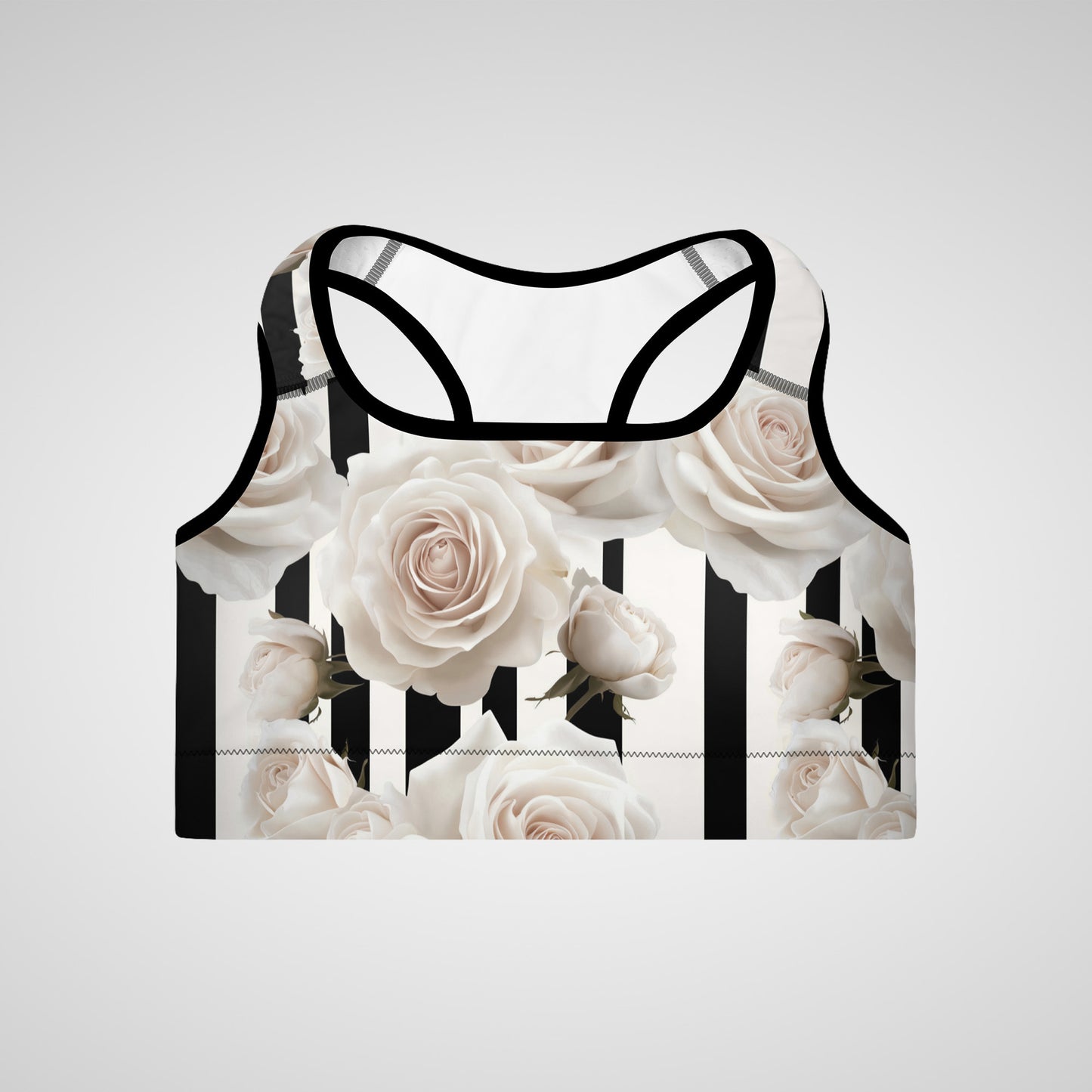 Noir Bloom - Padded Sports Bra