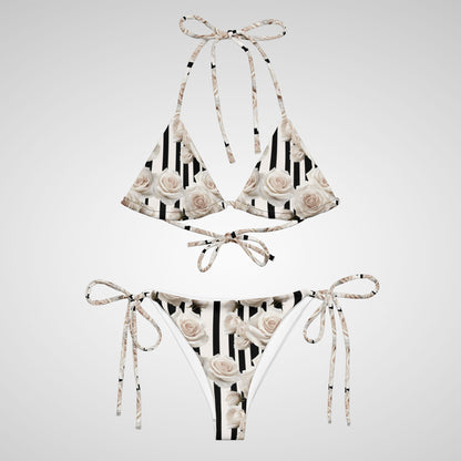 Noir Bloom - String Bikini