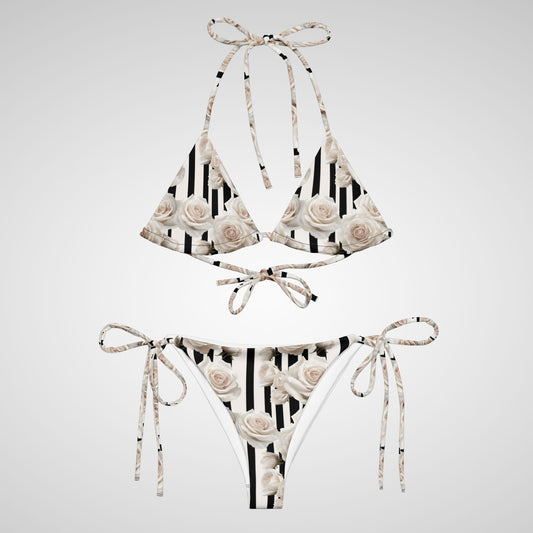 Noir Bloom - String Bikini