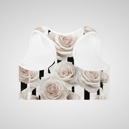 Noir Bloom - Padded Sports Bra