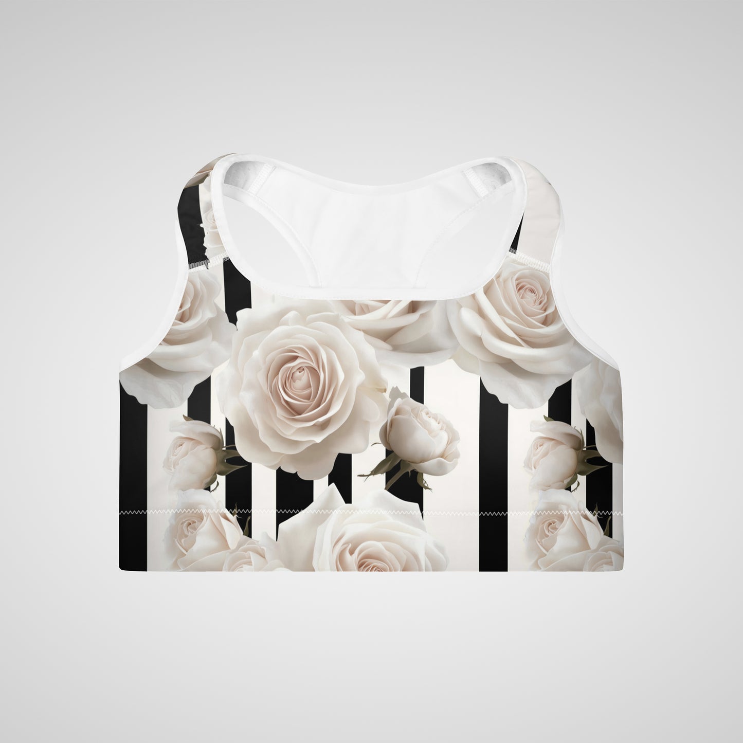 Noir Bloom - Padded Sports Bra